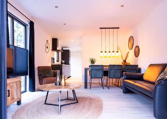 Schitterend 6 Persoons Met Hottub Aan De Bossen Alpstuga Putten