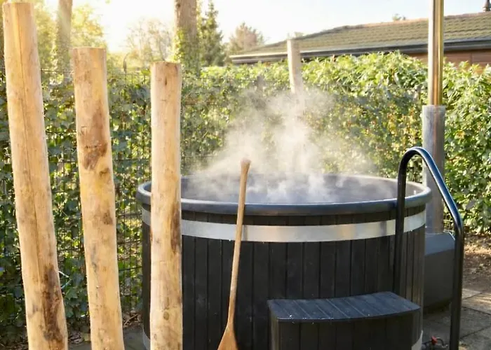 Chalet Schitterend 6 Persoons Met Hottub Aan De Bossen Putten